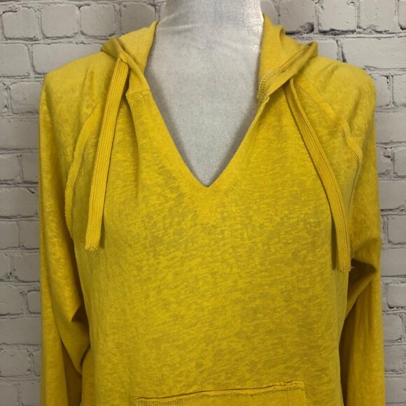 Zyia Active Lightweight Beach Hoodie Size M Yellow Cotton - Picture 4 of 6